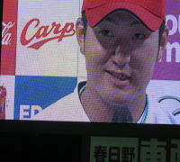 岡田のヒーローインタビュー